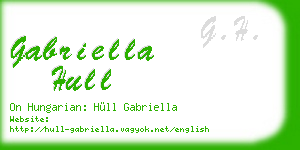 gabriella hull business card