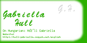 gabriella hull business card